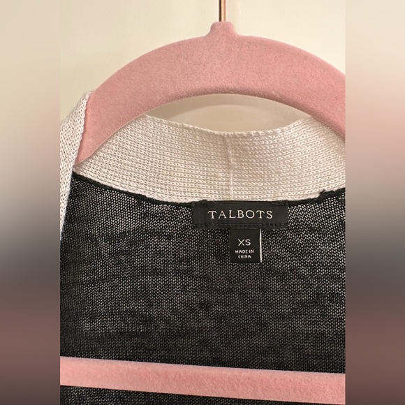 Talbots Black and White Cardigan - Picture 10 of 15